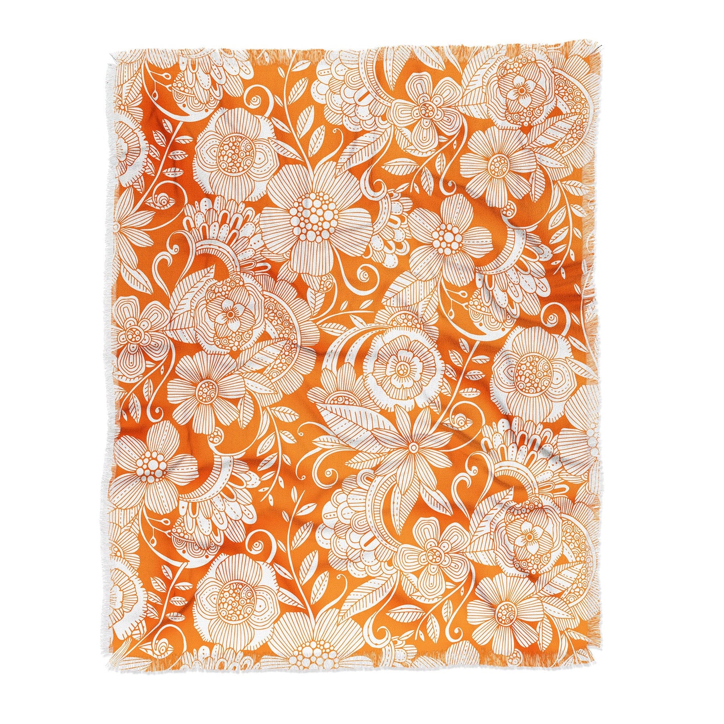 Valentina Ramos Lola in Orange Throw Blanket