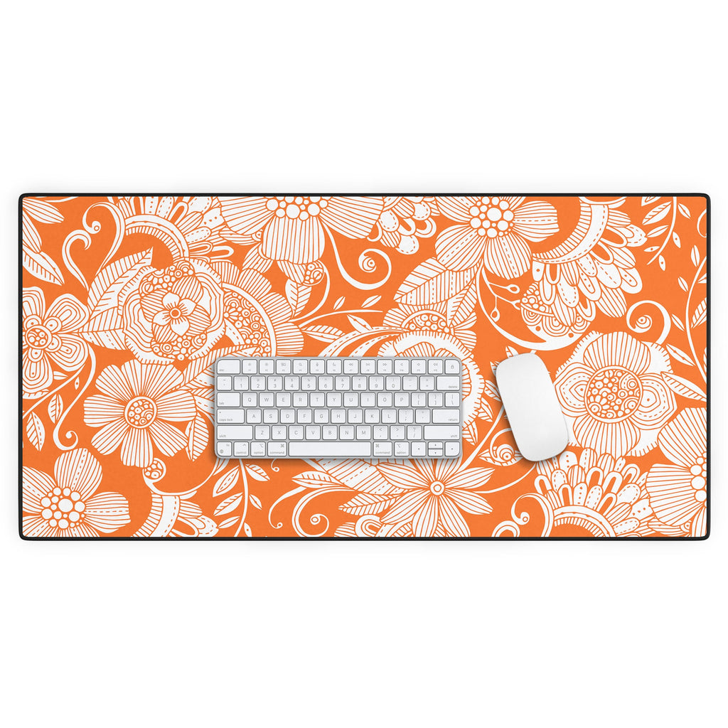 Valentina Ramos Lola in Orange Desk Mat