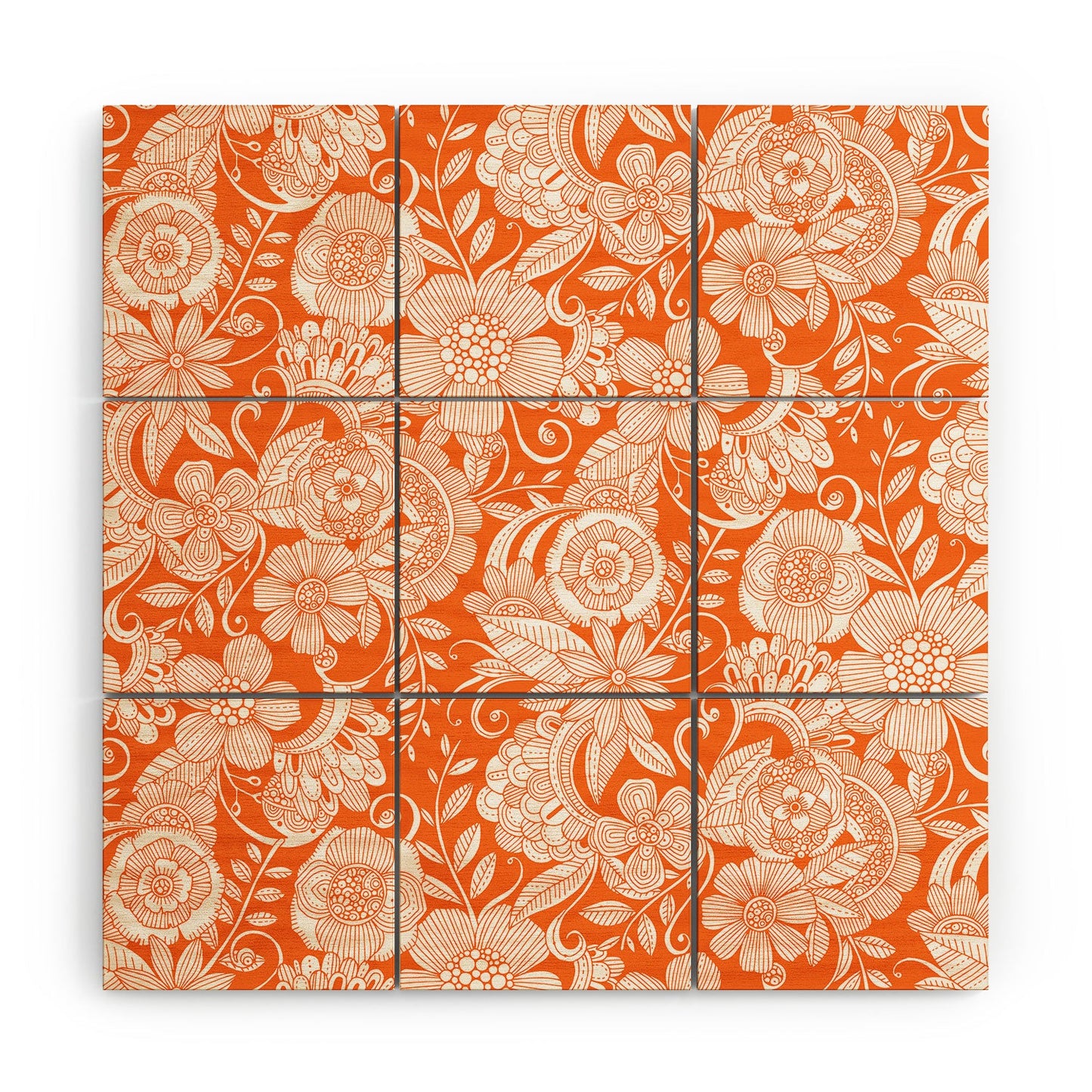 Valentina Ramos Lola in Orange Wood Wall Mural