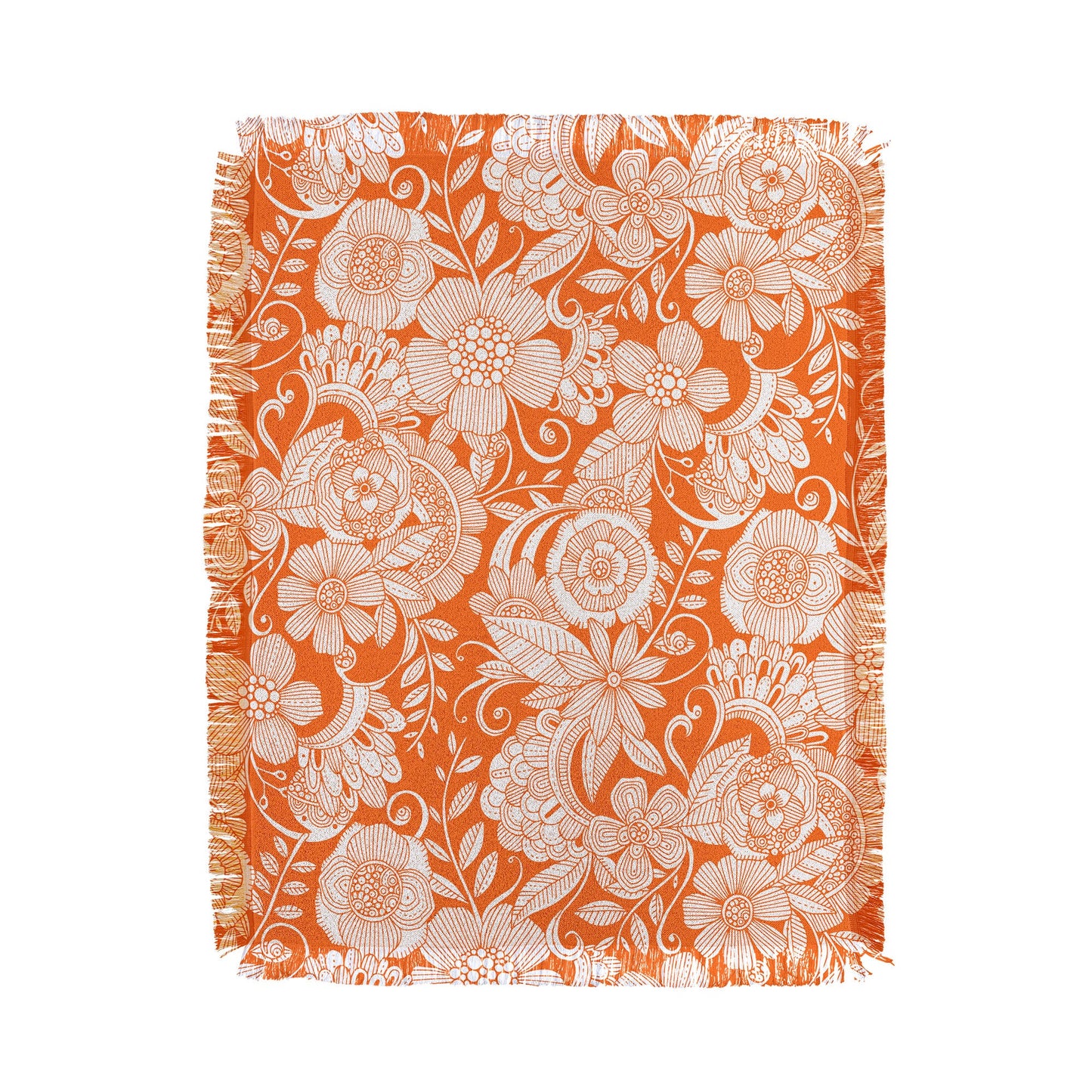 Valentina Ramos Lola in Orange Throw Blanket