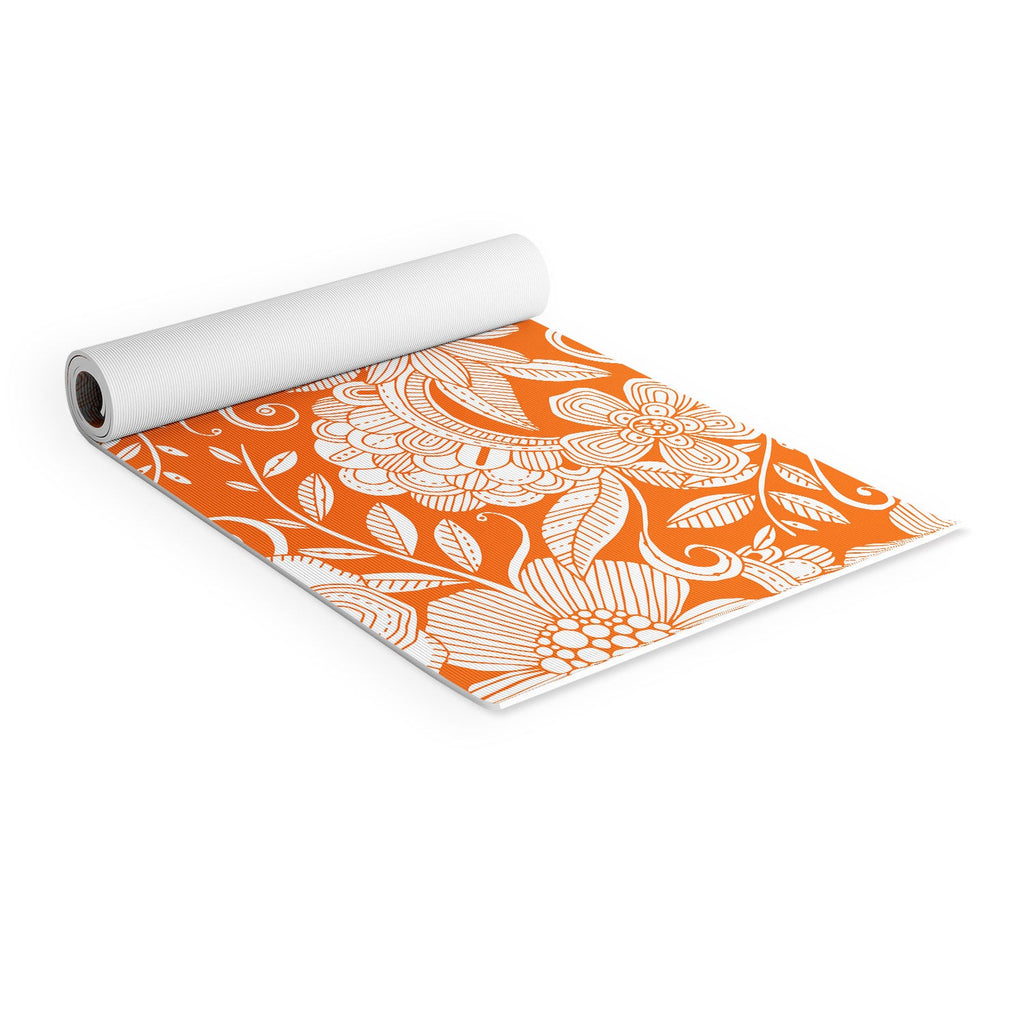Valentina Ramos Lola in Orange Yoga Mat