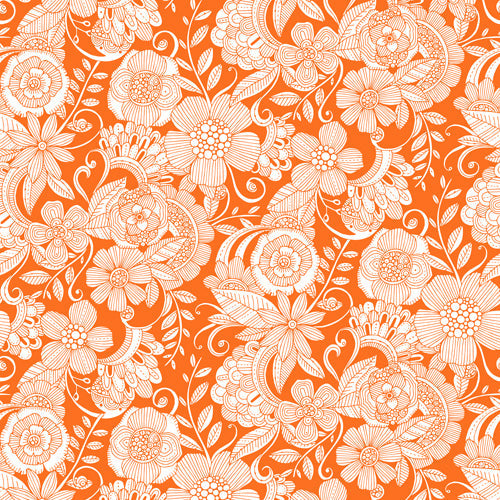 Valentina Ramos Lola in Orange Shower Curtain