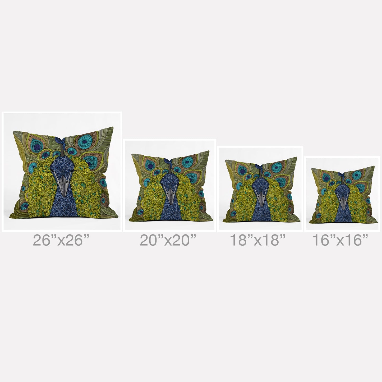Valentina Ramos Mr Pavo Real Throw Pillow