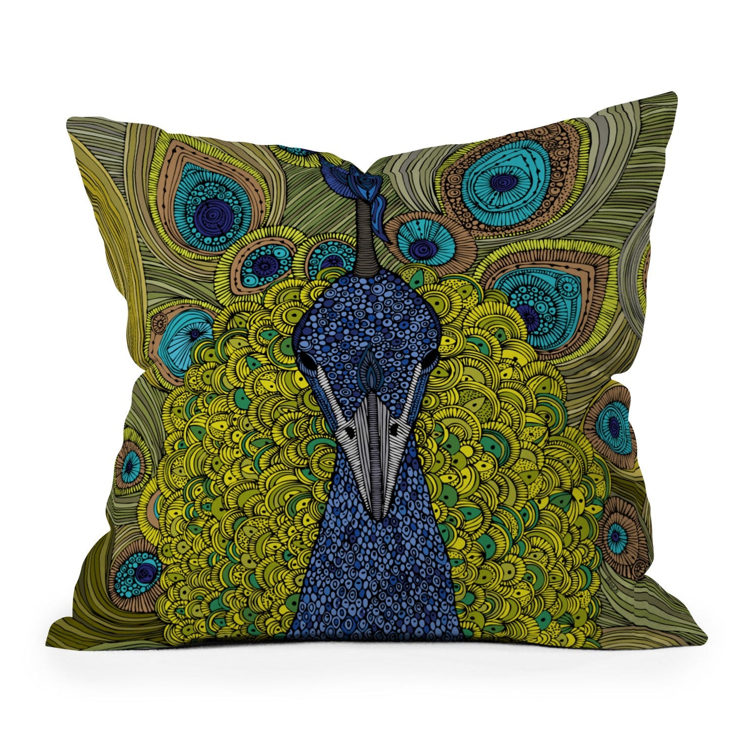 Valentina Ramos Mr Pavo Real Throw Pillow
