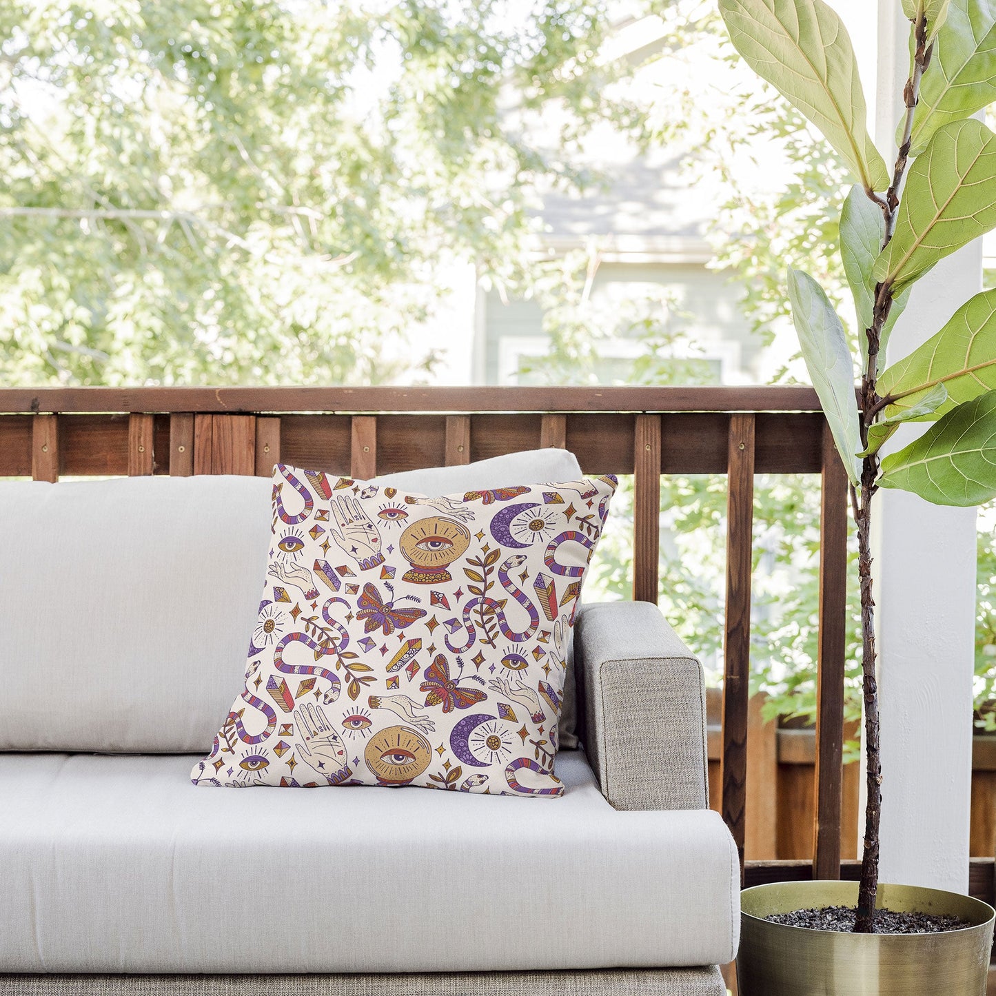Valentina Ramos Mystic Magic Outdoor Throw Pillow