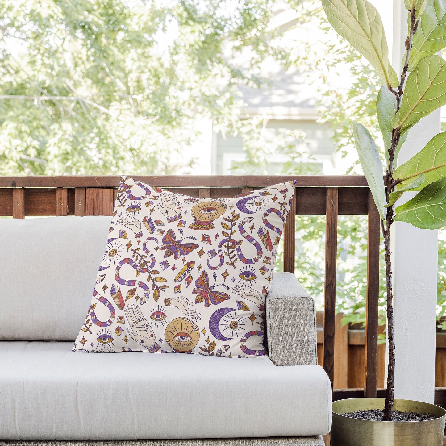 Valentina Ramos Mystic Magic Outdoor Throw Pillow