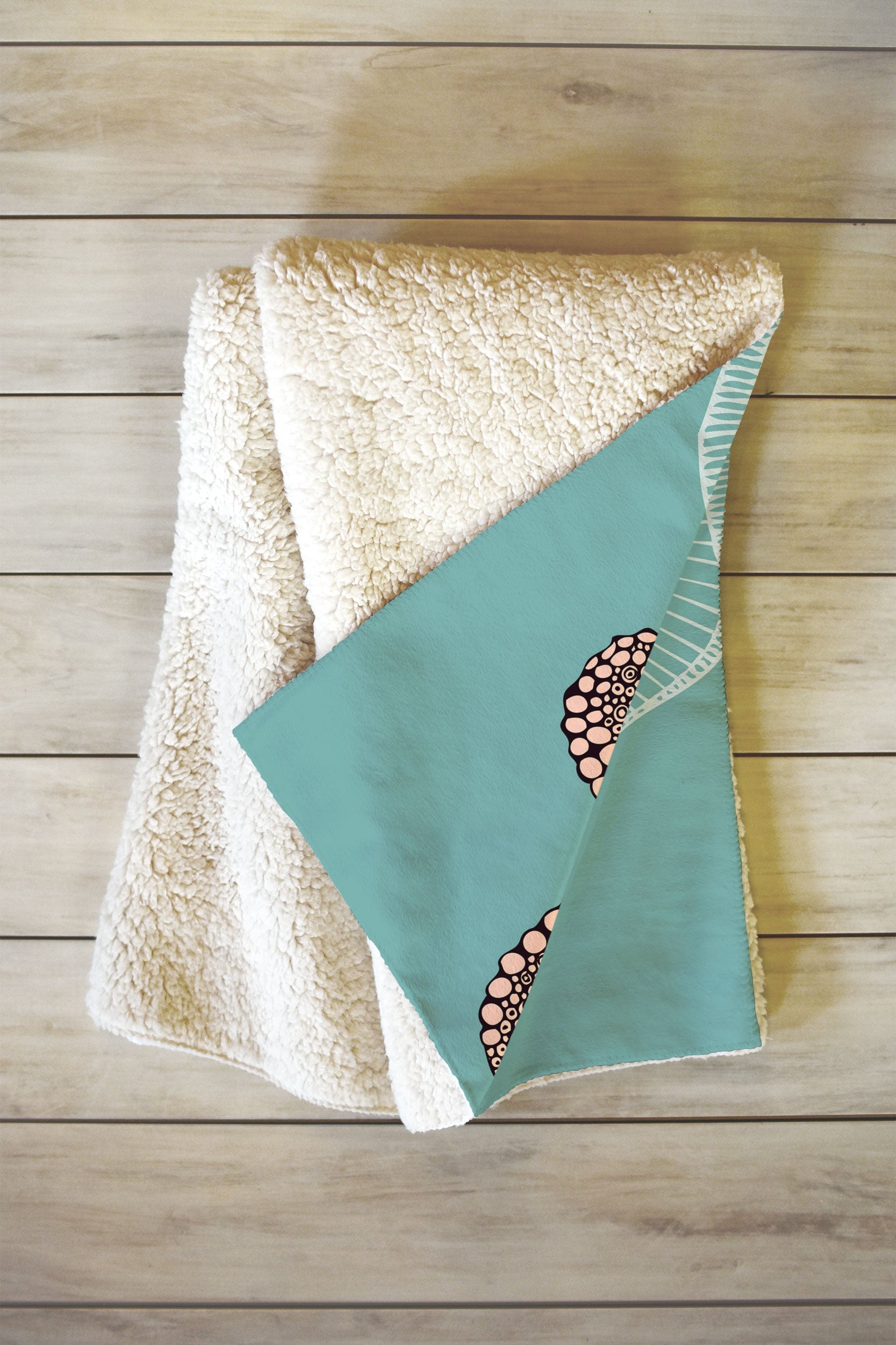Valentina Ramos Octopus Bloom Fleece Throw Blanket