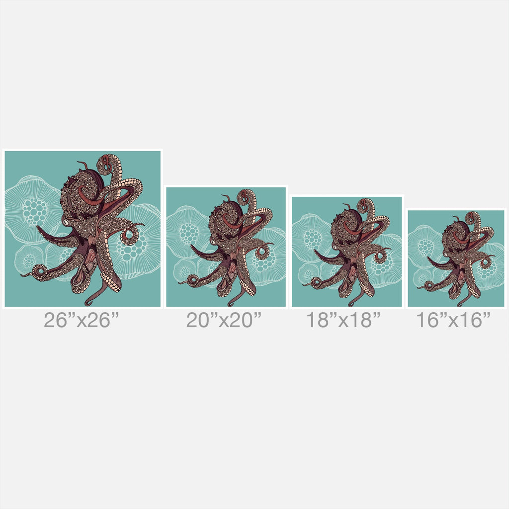 Valentina Ramos Octopus Bloom Throw Pillow