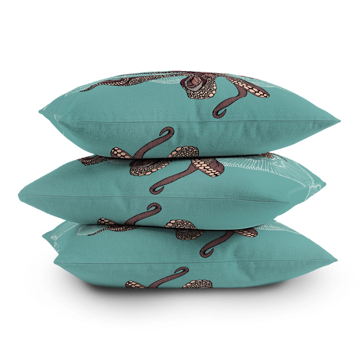 Valentina Ramos Octopus Bloom Throw Pillow