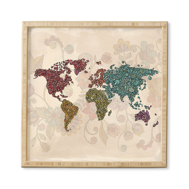 Valentina Ramos Paisley World Framed Wall Art