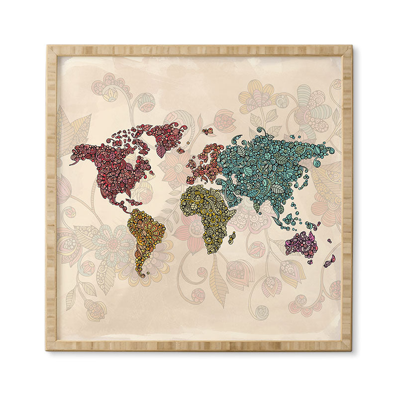 Valentina Ramos Paisley World Framed Wall Art