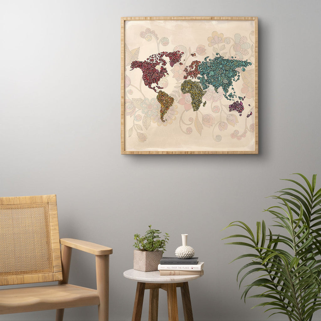 Valentina Ramos Paisley World Framed Wall Art