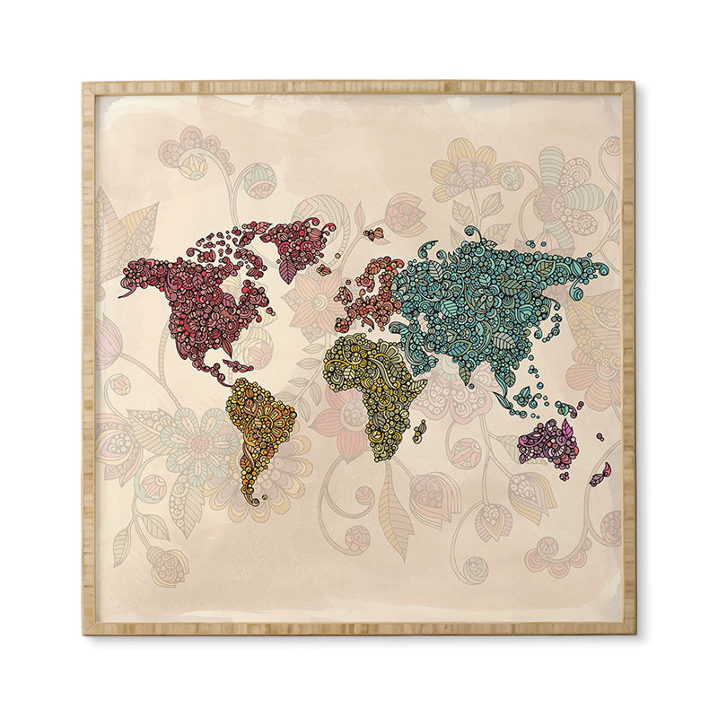 Valentina Ramos Paisley World Framed Wall Art