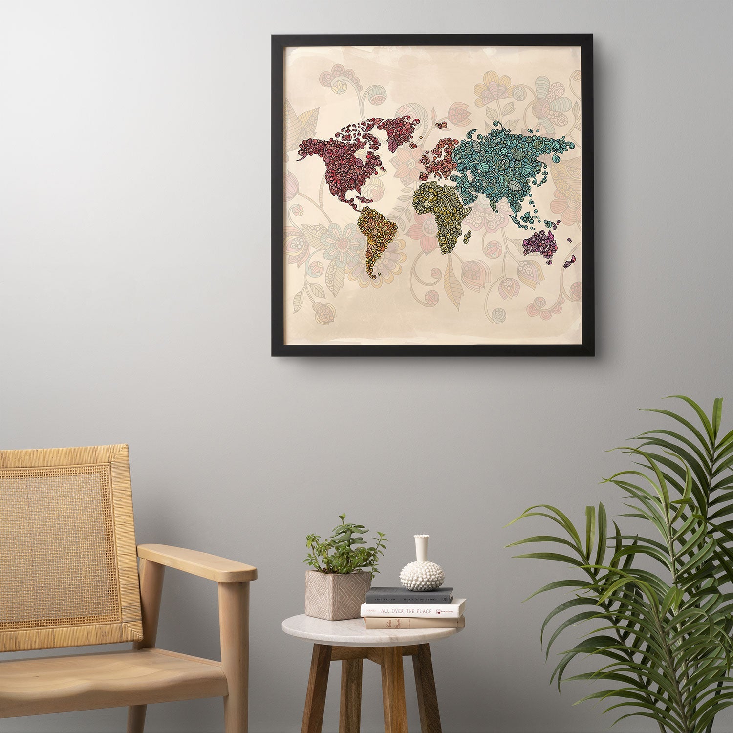 Valentina Ramos Paisley World Framed Wall Art