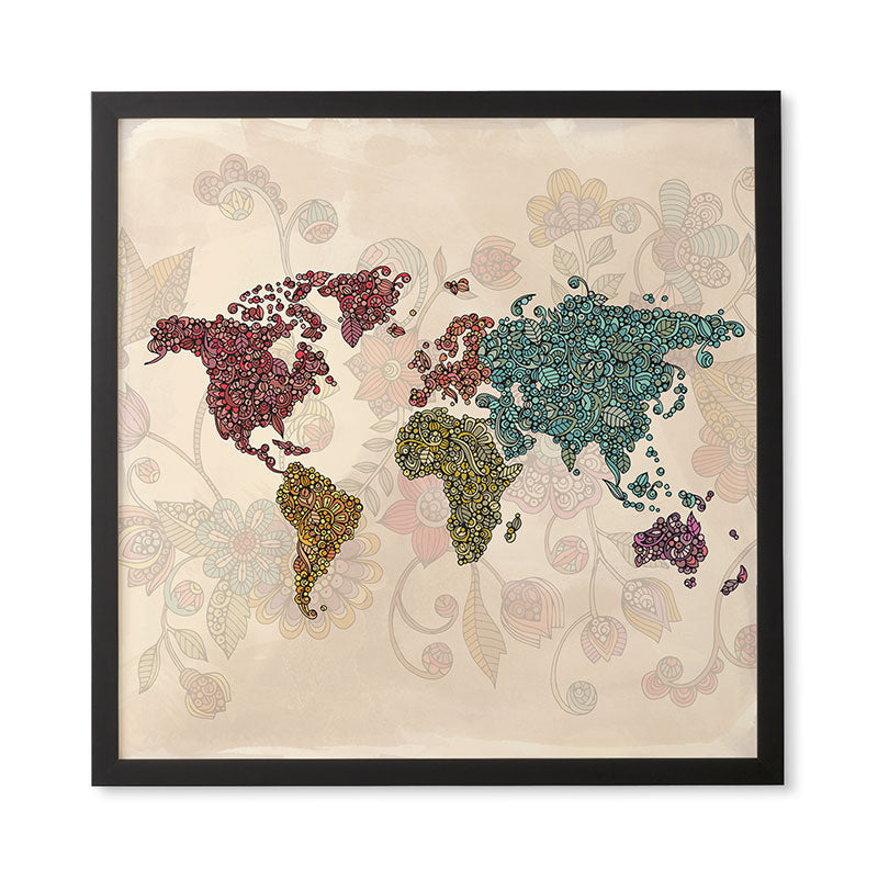 Valentina Ramos Paisley World Framed Wall Art
