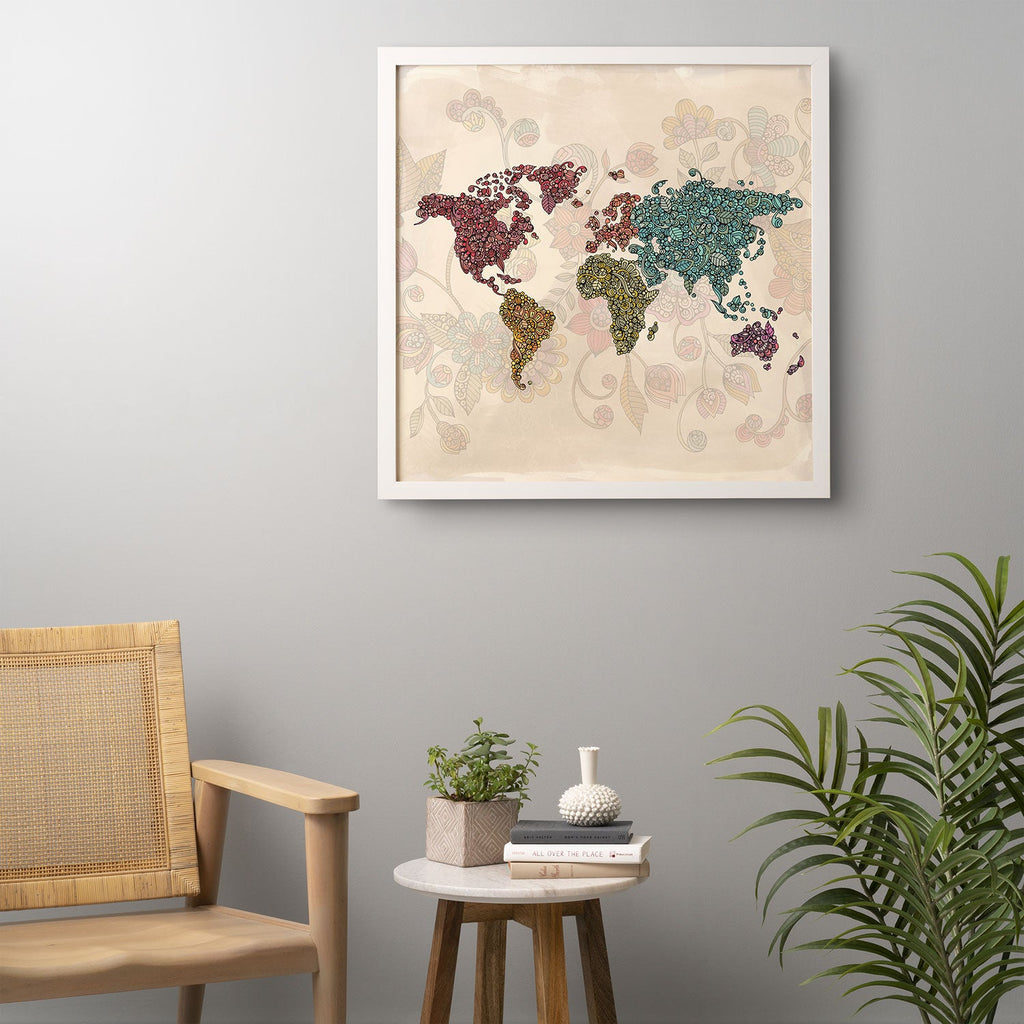 Valentina Ramos Paisley World Framed Wall Art