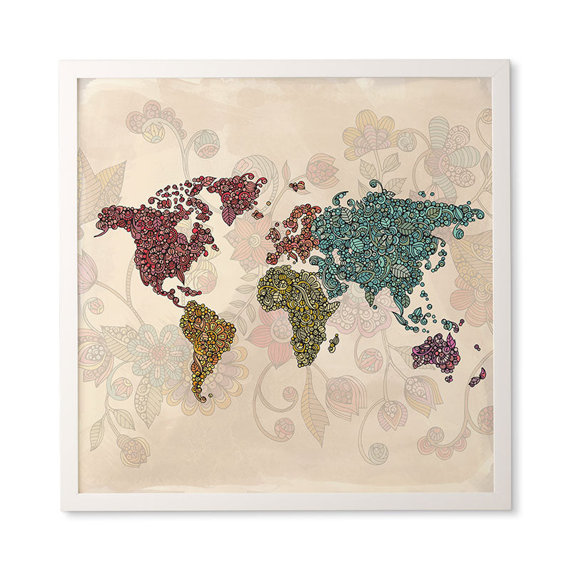 Valentina Ramos Paisley World Framed Wall Art