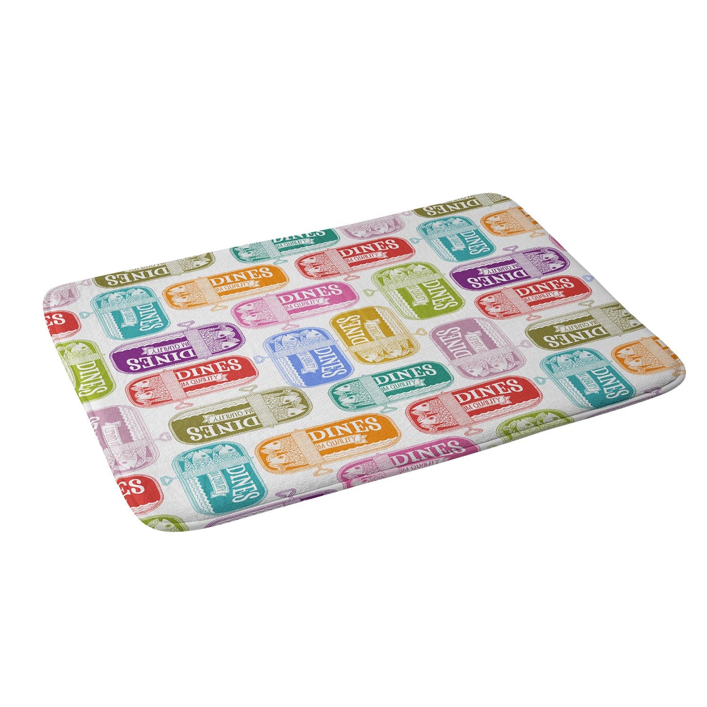 Valentina Ramos Sardines Tins Memory Foam Bath Mat