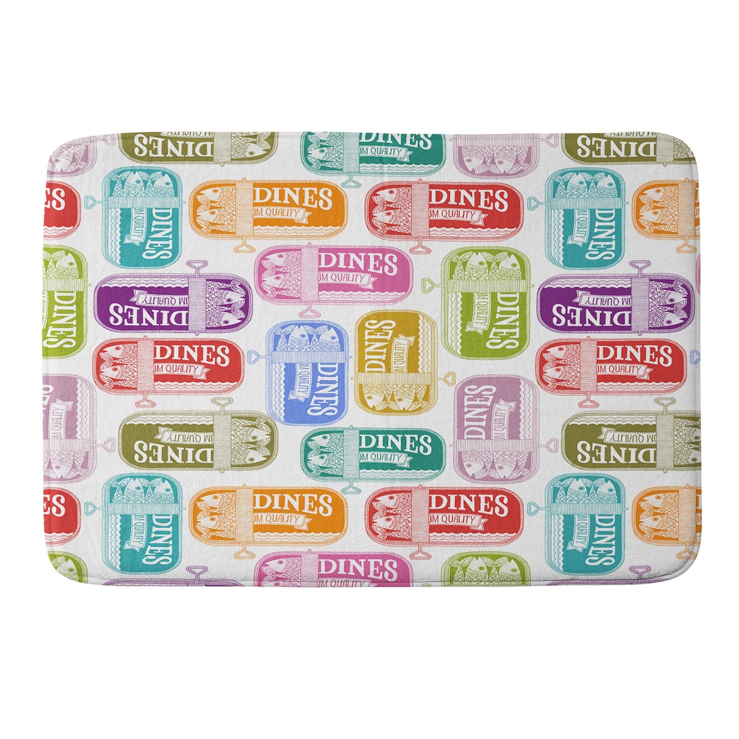 Valentina Ramos Sardines Tins Memory Foam Bath Mat