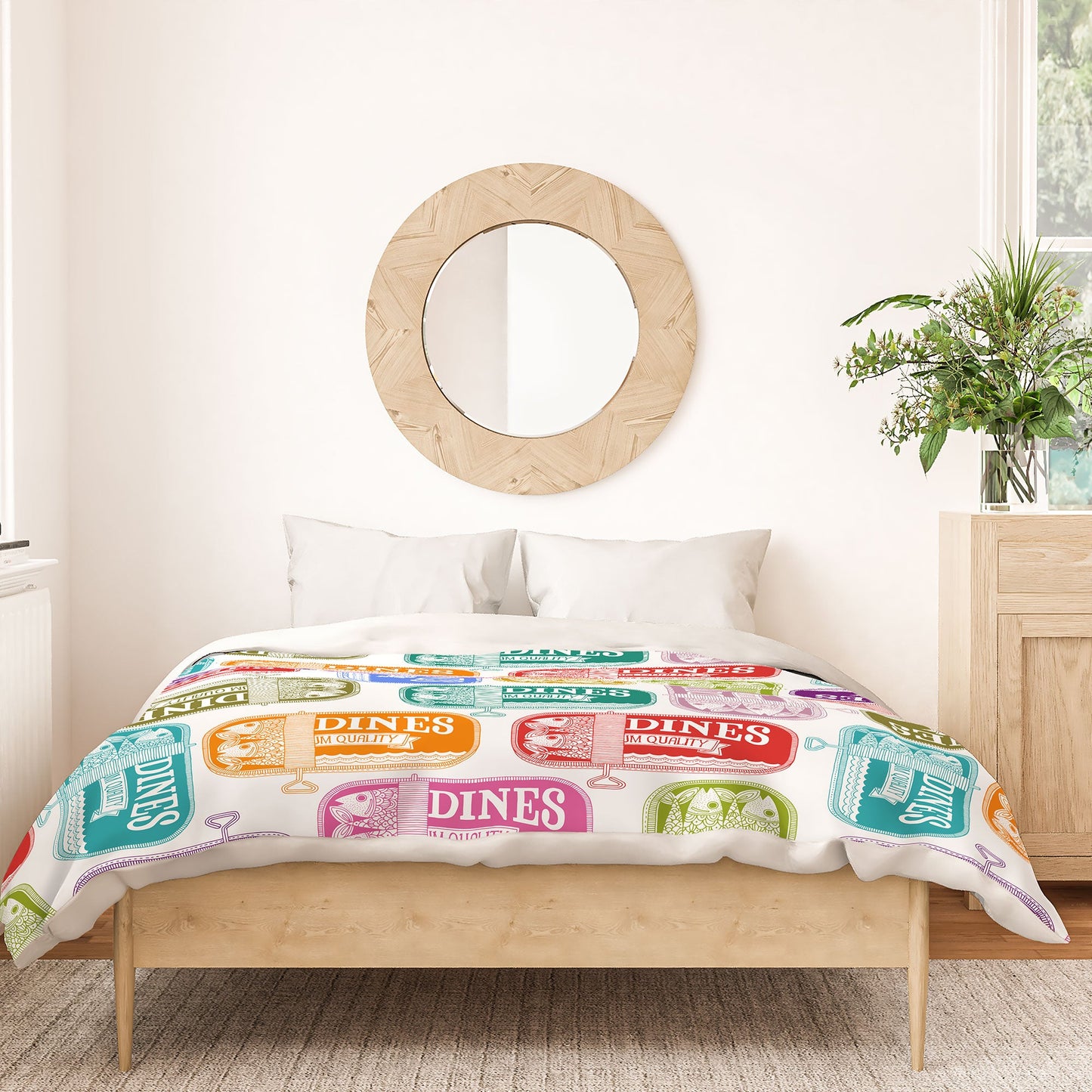 Valentina Ramos Sardines Tins Duvet Cover