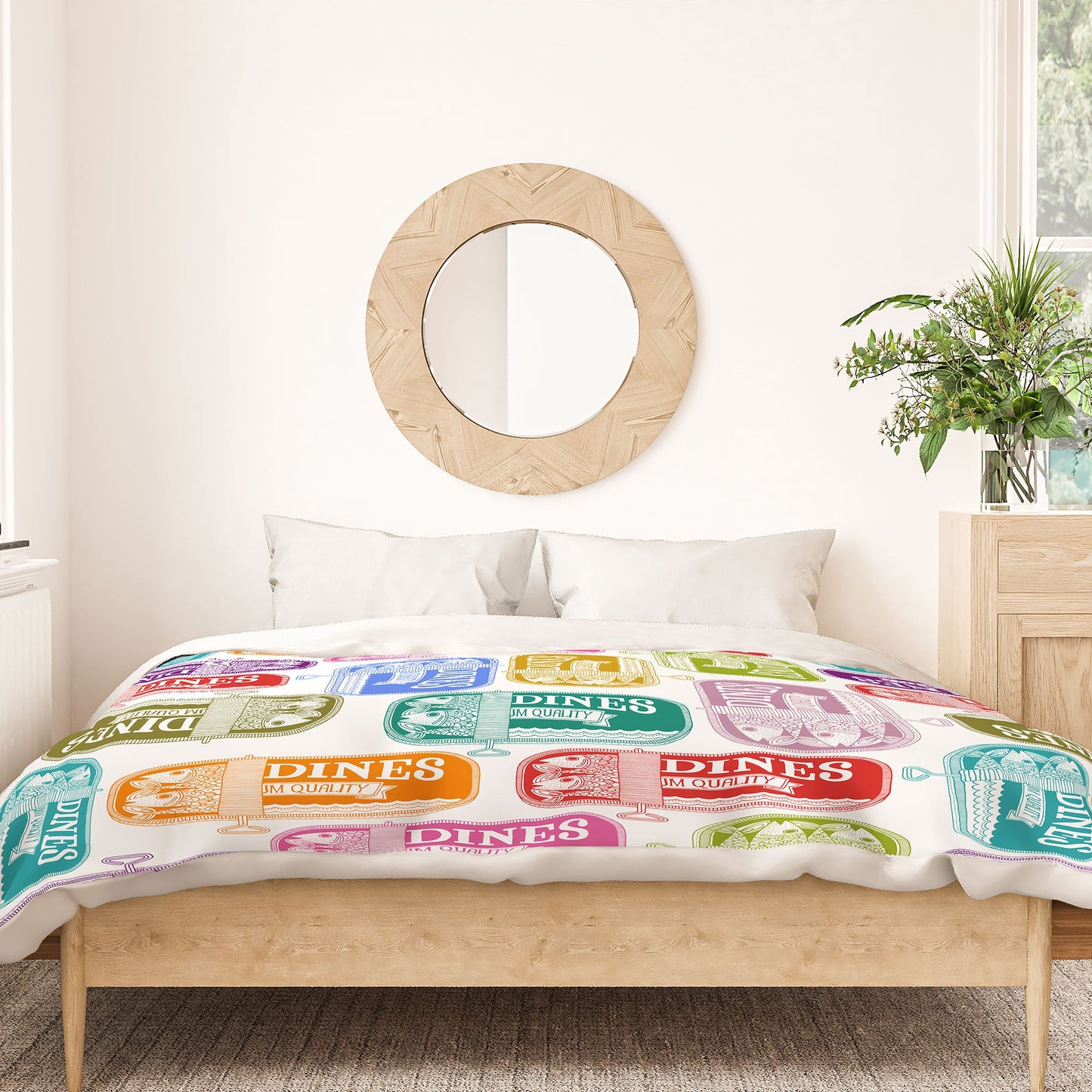 Valentina Ramos Sardines Tins Duvet Cover