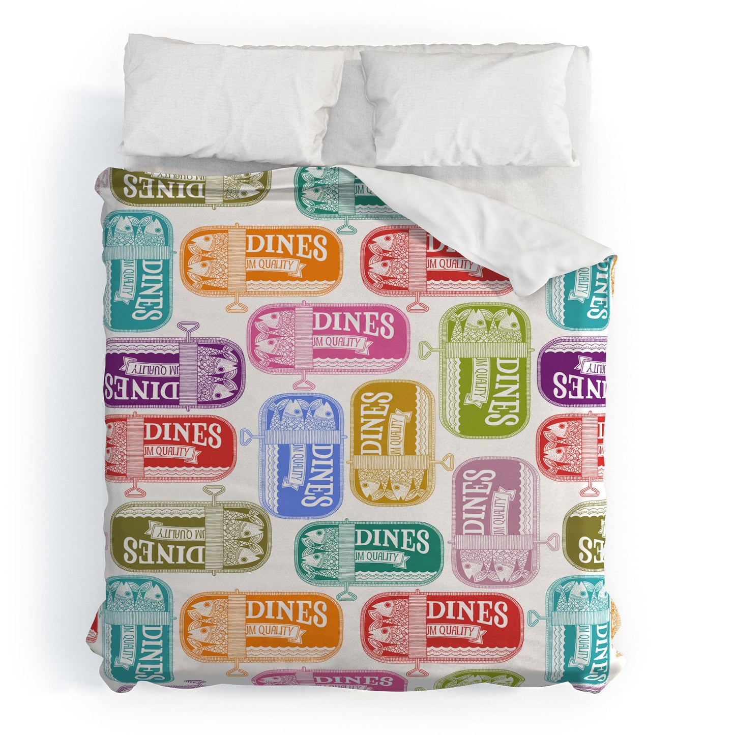 Valentina Ramos Sardines Tins Duvet Cover