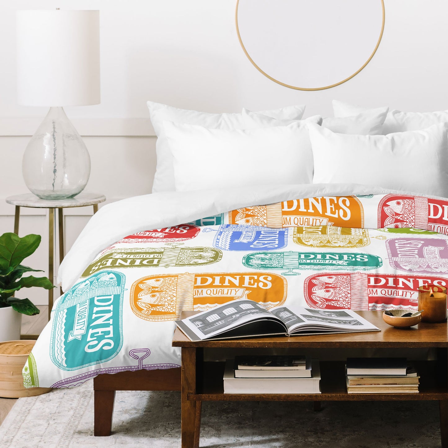 Valentina Ramos Sardines Tins Duvet Cover
