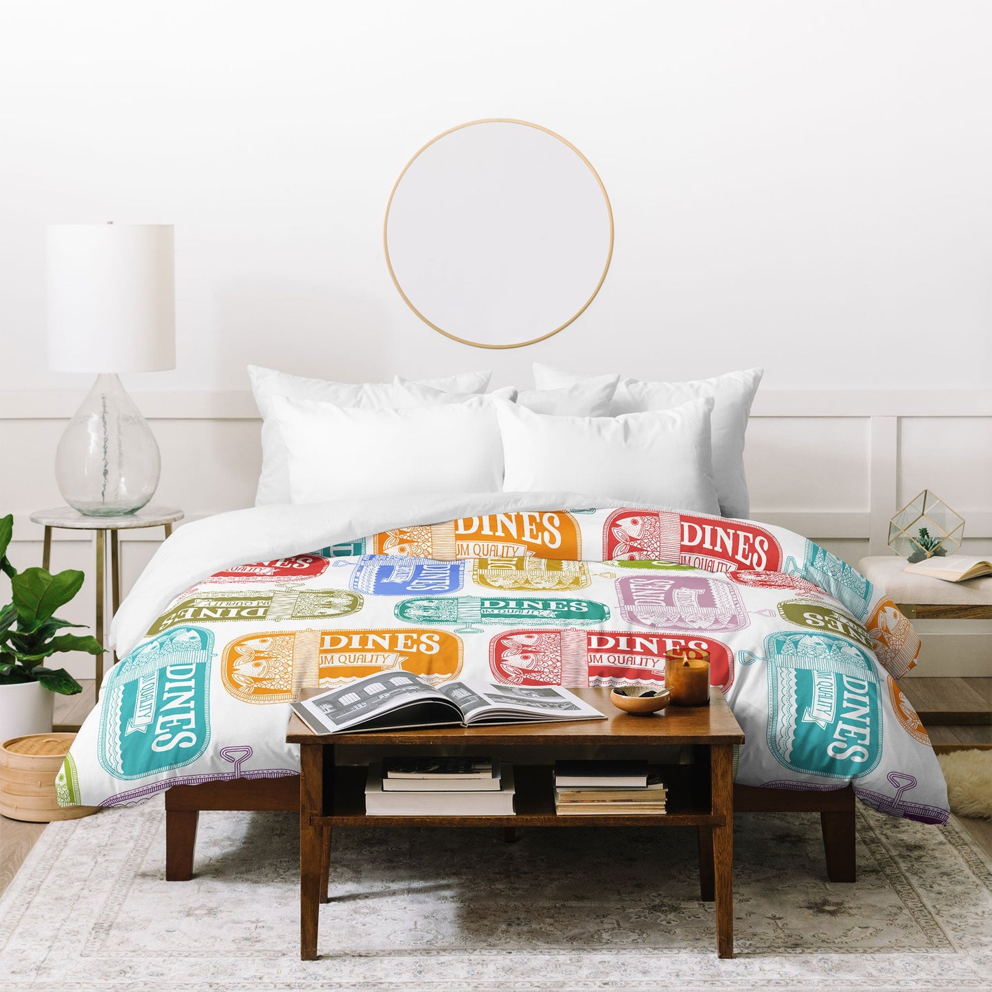 Valentina Ramos Sardines Tins Duvet Cover
