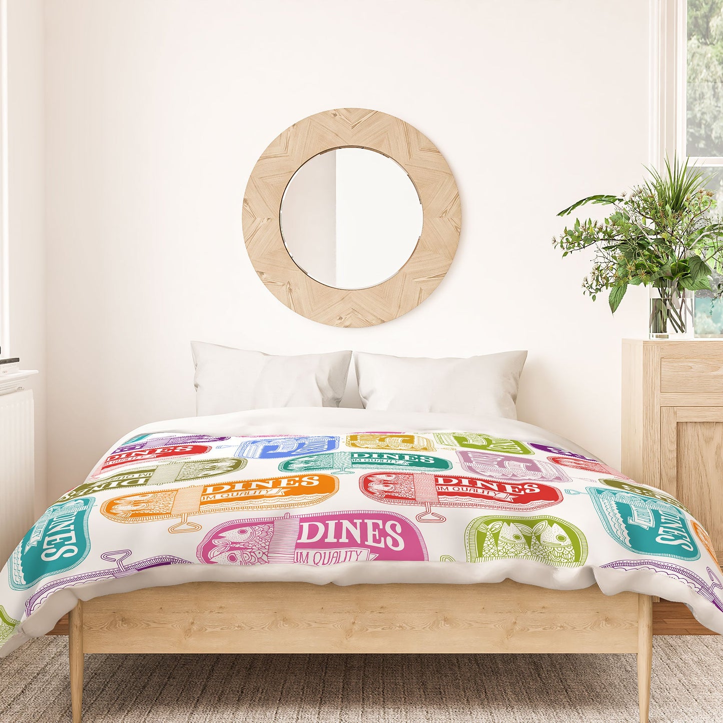 Valentina Ramos Sardines Tins Duvet Cover