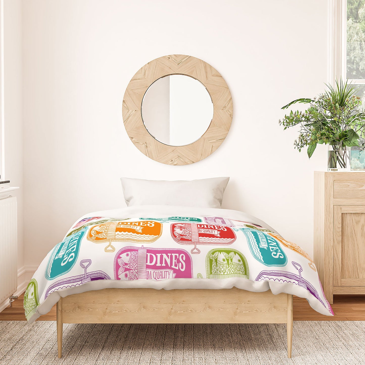 Valentina Ramos Sardines Tins Duvet Cover