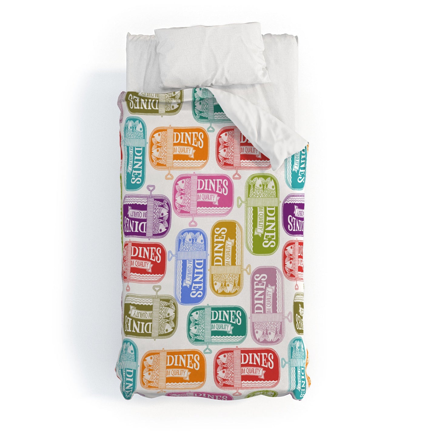Valentina Ramos Sardines Tins Duvet Cover