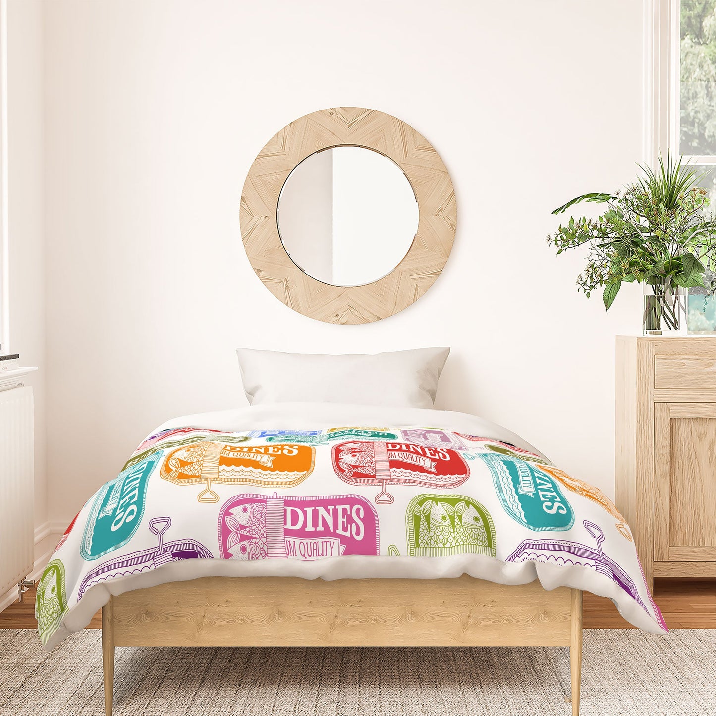 Valentina Ramos Sardines Tins Duvet Cover