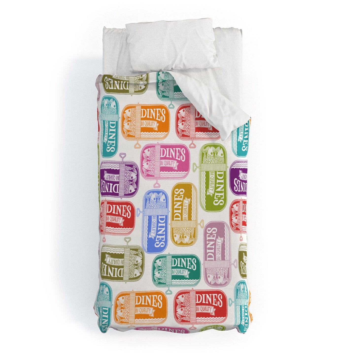 Valentina Ramos Sardines Tins Duvet Cover