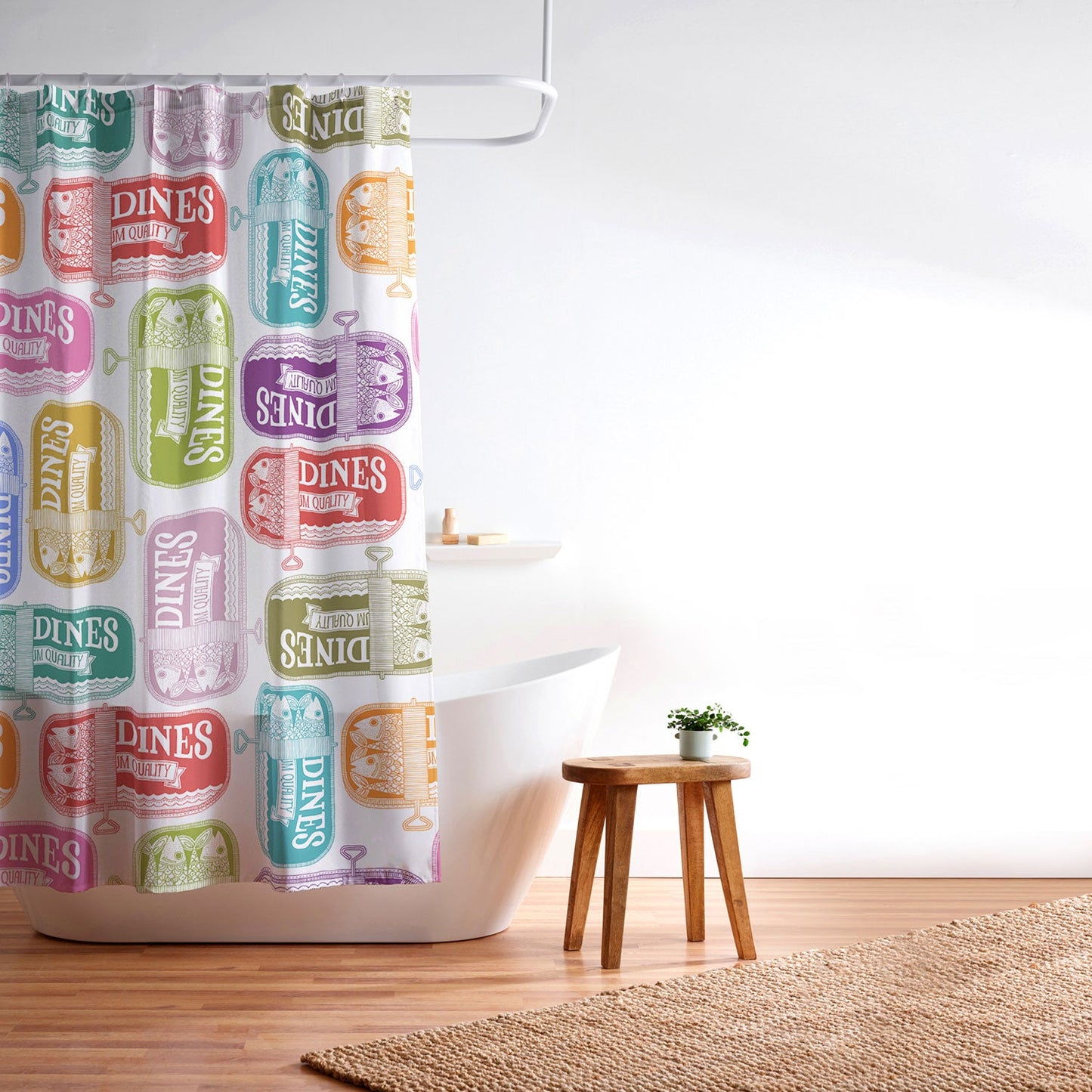 Valentina Ramos Sardines Tins Shower Curtain