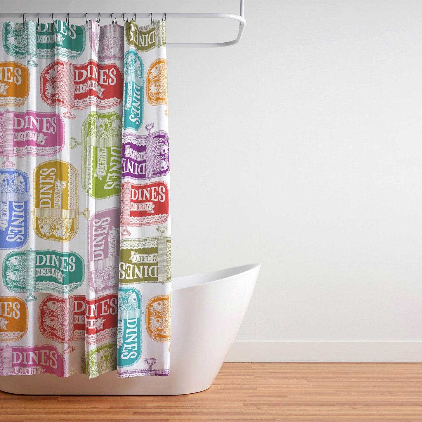 Valentina Ramos Sardines Tins Shower Curtain