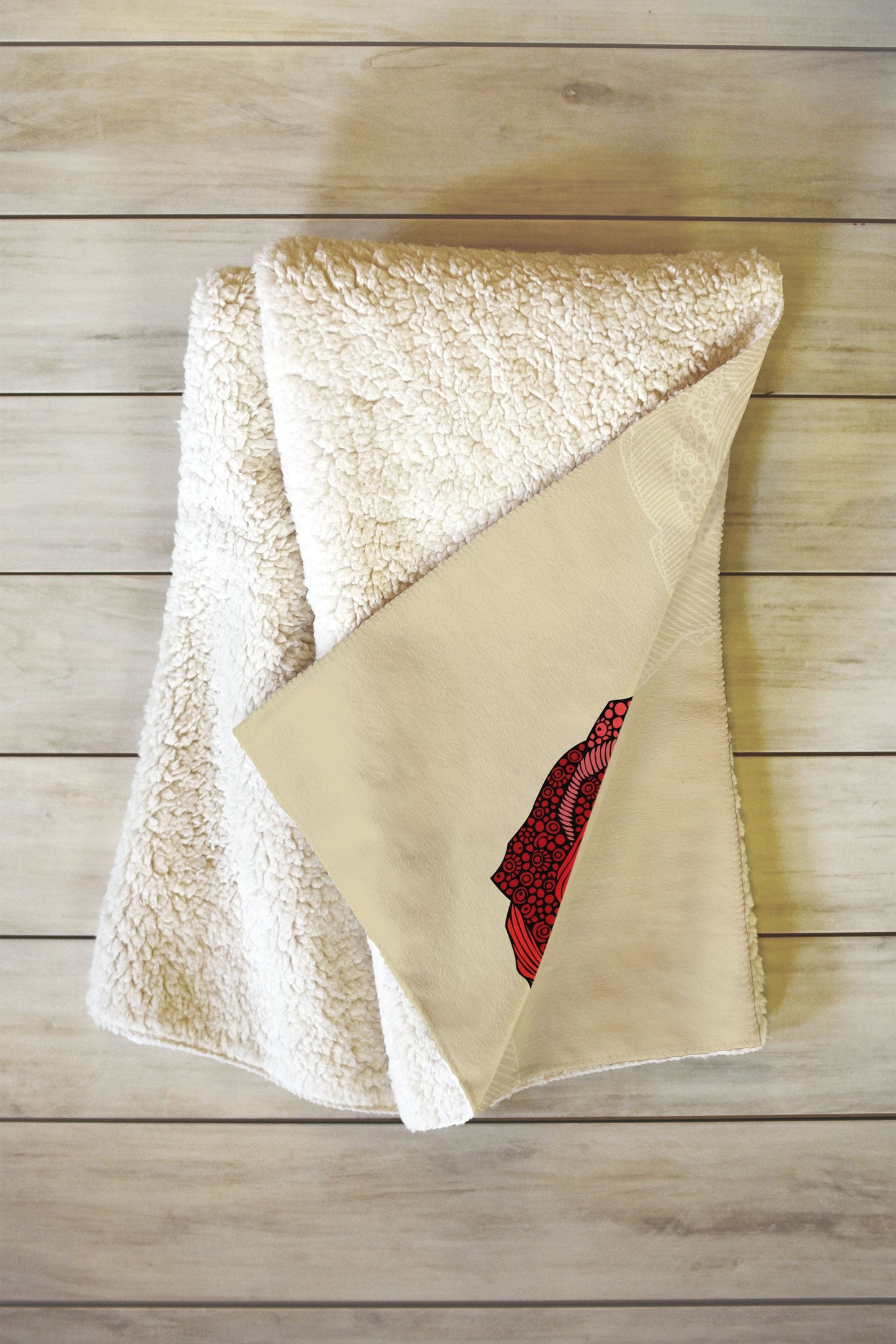 Valentina Ramos Sugar Skull Fleece Throw Blanket