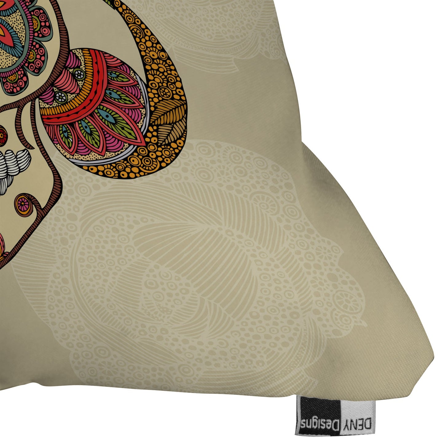 Valentina Ramos Sugar Skull Throw Pillow