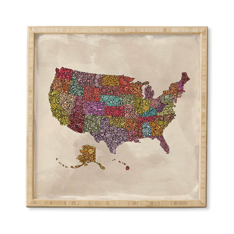 Valentina Ramos The home of the Brave Framed Wall Art