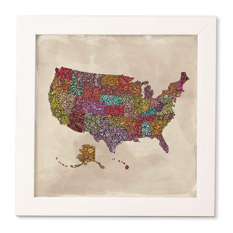 Valentina Ramos The home of the Brave Framed Wall Art