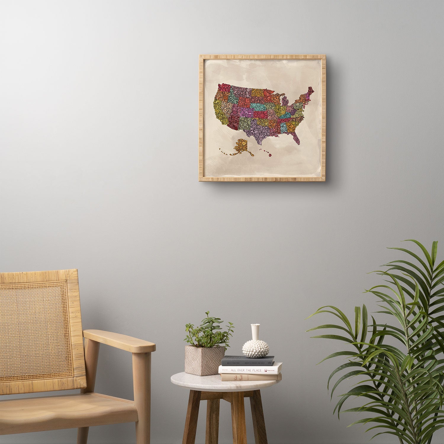 Valentina Ramos The home of the Brave Framed Wall Art