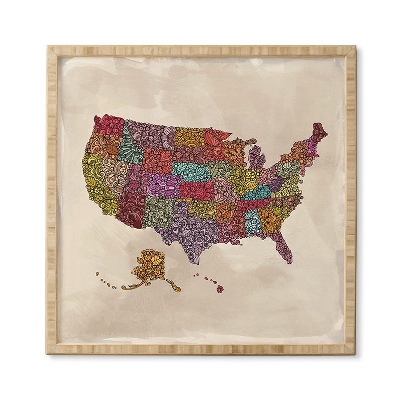 Valentina Ramos The home of the Brave Framed Wall Art
