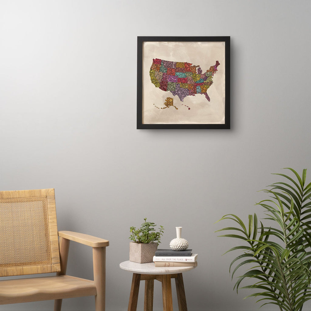Valentina Ramos The home of the Brave Framed Wall Art