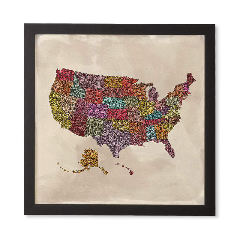 Valentina Ramos The home of the Brave Framed Wall Art