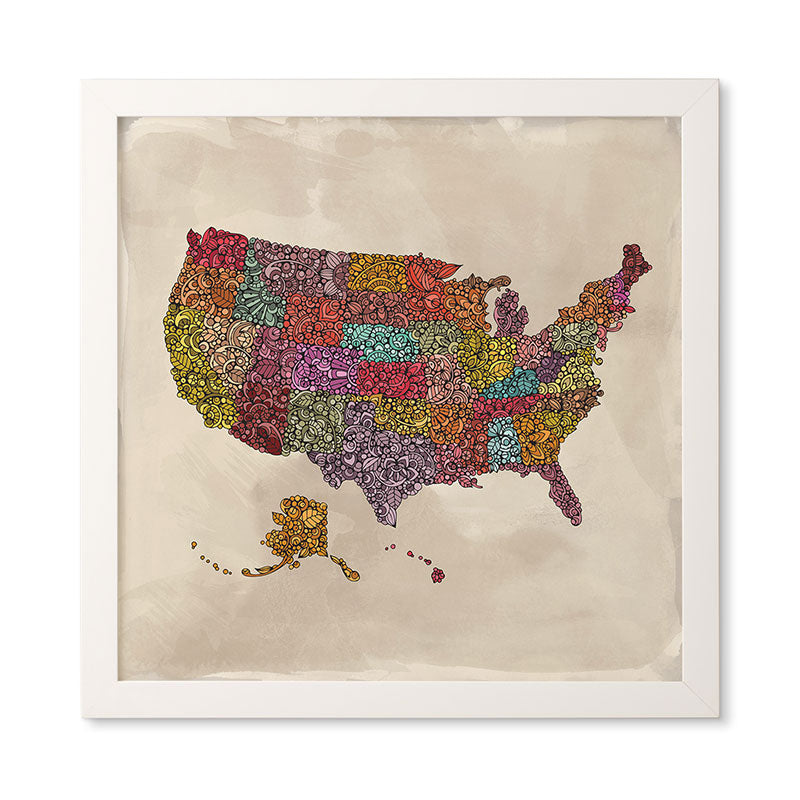 Valentina Ramos The home of the Brave Framed Wall Art