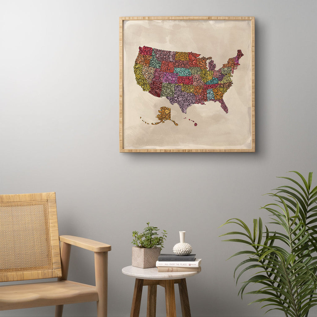 Valentina Ramos The home of the Brave Framed Wall Art