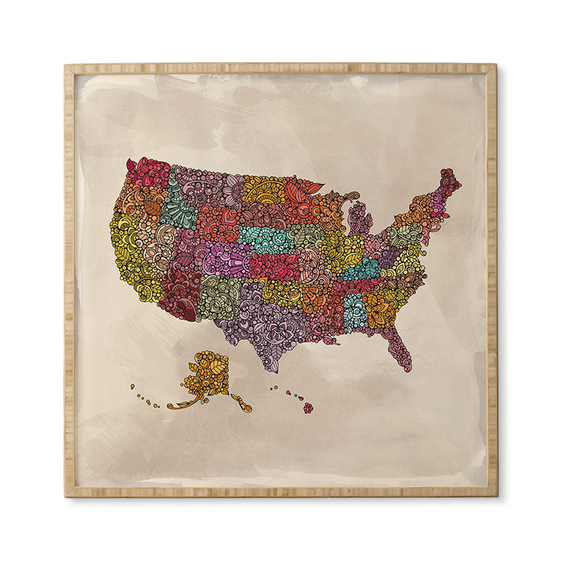 Valentina Ramos The home of the Brave Framed Wall Art