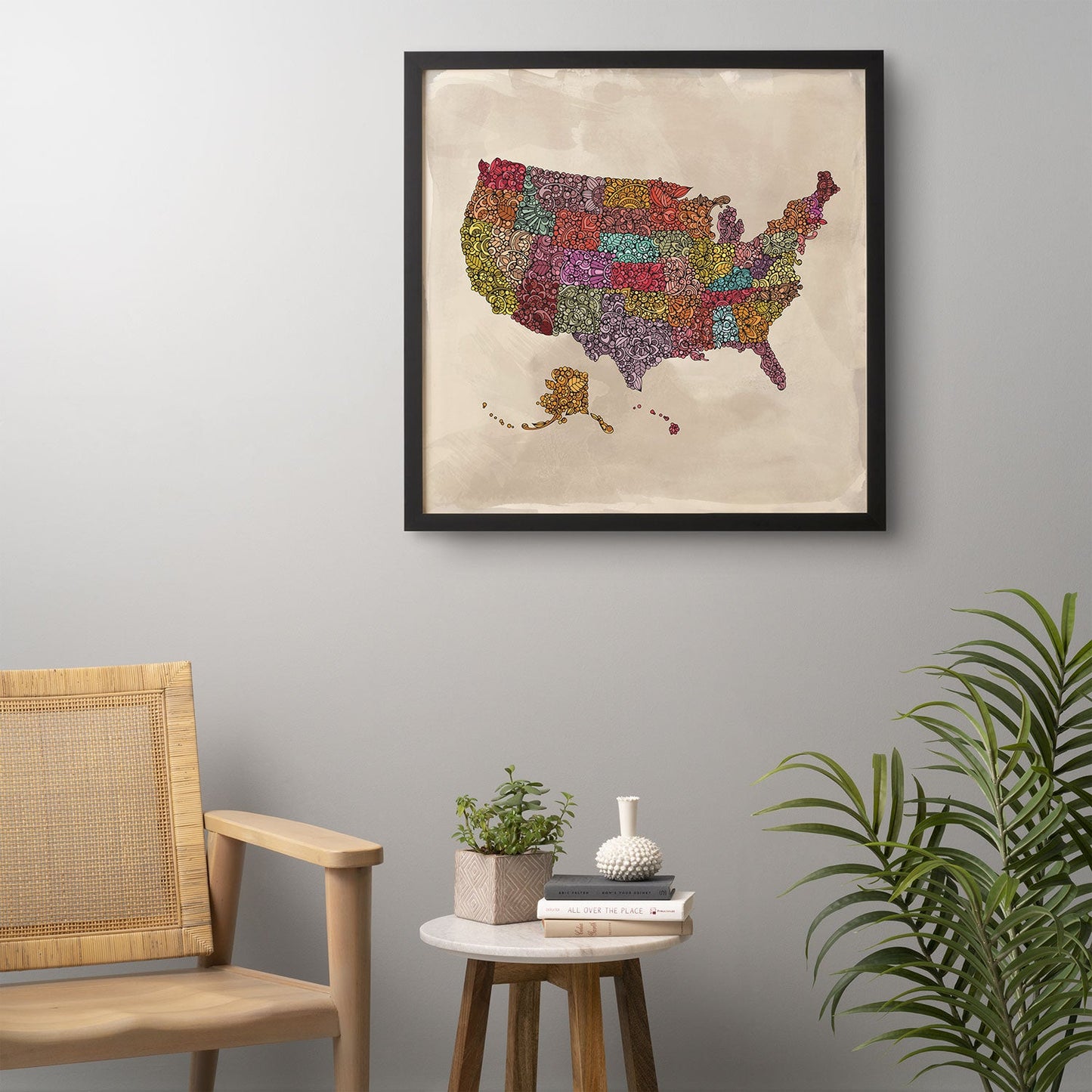 Valentina Ramos The home of the Brave Framed Wall Art