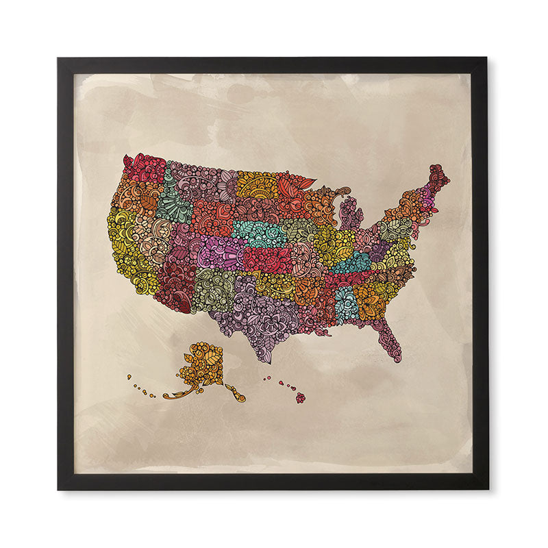 Valentina Ramos The home of the Brave Framed Wall Art