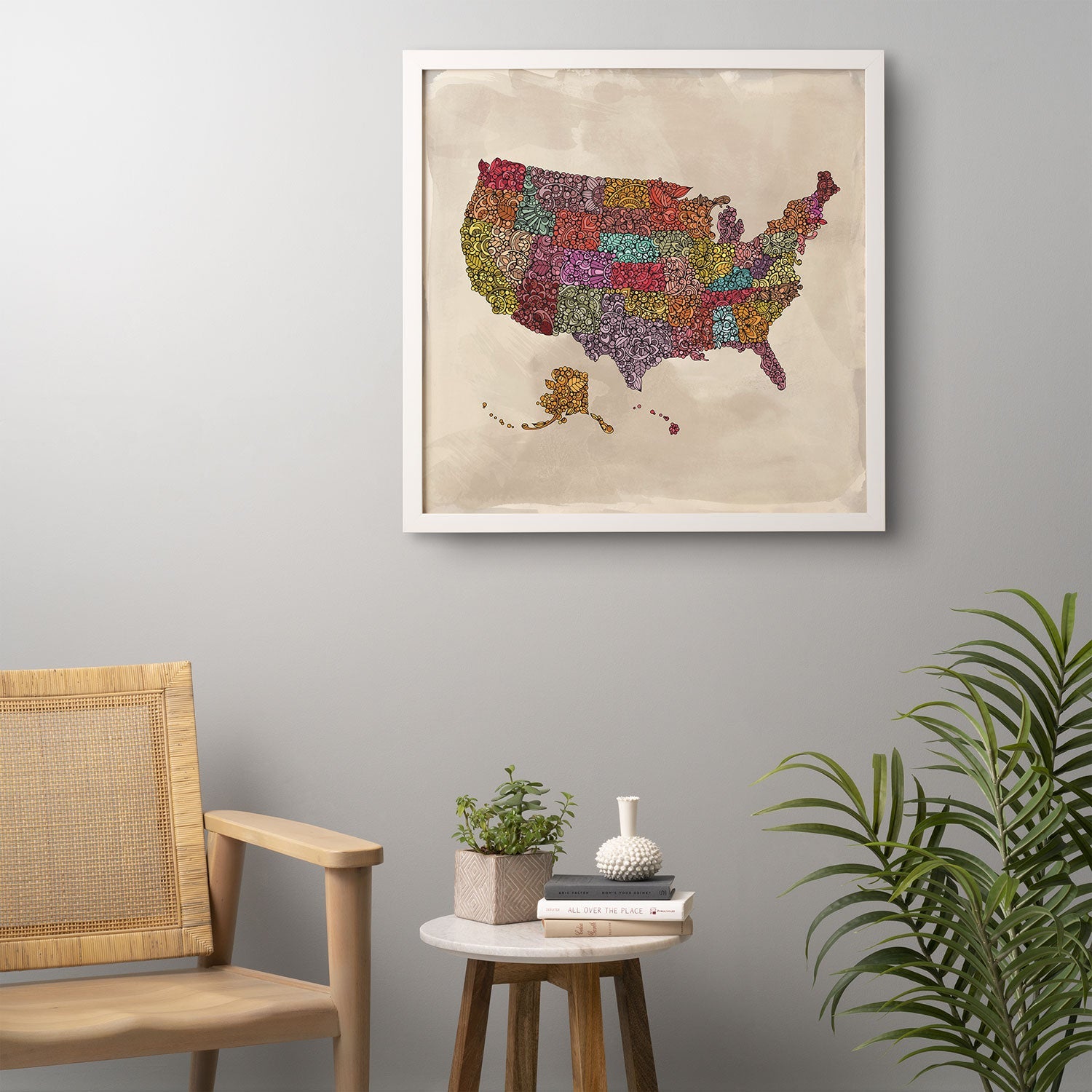 Valentina Ramos The home of the Brave Framed Wall Art
