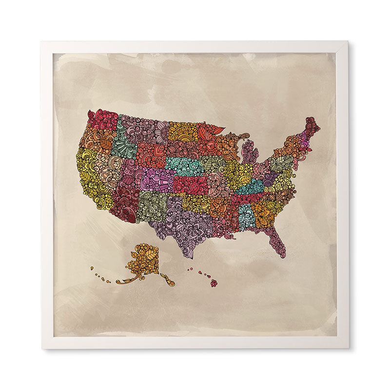 Valentina Ramos The home of the Brave Framed Wall Art